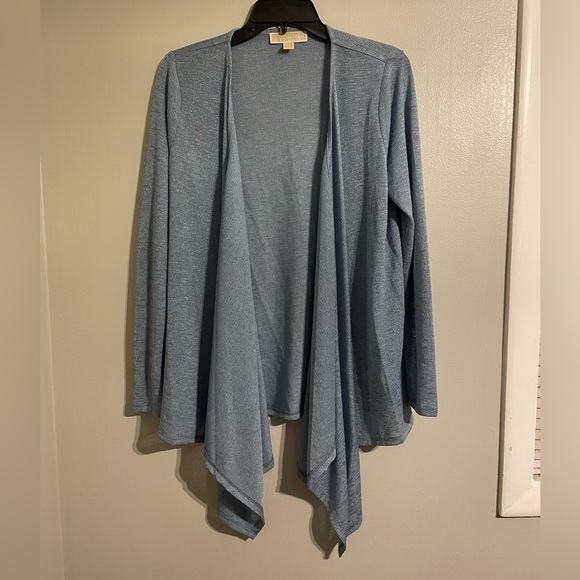 MICHAEL Michael Kors womens open front blue cardigan - Picture 1 of 6